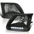 thumbnail image 1 of Spec-D Tuning Black Diamond Led Headlights Compatible with 1997-2003 Ford F150, 1997-2002 Ford Expedition, L+R Pair Head Light Lamp Assembly, 1 of 6