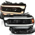 thumbnail interactive-video image 1 of Autozensation Black LED Headlights – For 2019-2024 Dodge Ram 2500 3500, Dynamic Turn Signal 1 of 2