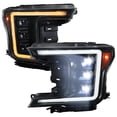 thumbnail image 1 of Spec-D Tuning Black Full LED Switchback Projector Headlights w/ Sequential LED Signal & LED DRL w/ Startup Animation Compatible with 2018-2020 Ford F-150 Halogen Models, Left + Right Pair, 1 of 7