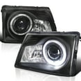 thumbnail image 1 of Spec-D Tuning Black Halo Rim Projector Headlights Compatible with 1998-2000 Ford Ranger, Left + Right Pair Headlamps Assembly, 1 of 7