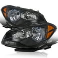 thumbnail image 1 of Spec-D Tuning Black Headlights Amber Compatible with 2008-2012 Chevy Malibu LS LT LTZ, 2008-2010 Hybrid Models, L+R Pair Head Light Lamp Assembly, 1 of 7