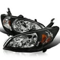 thumbnail image 1 of Spec-D Tuning Black Headlights Compatible with 2004-2005 Honda Civic 2Dr Coupe/4Dr Sedan L+R Pair Head Light Lamp Assembly, 1 of 6