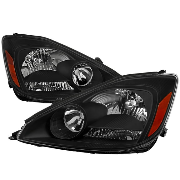 Spec-D Tuning Black Headlights Compatible with 2004-2005 Toyota Sienna, Left + Right Pair Headlamp Assembly
