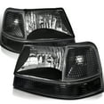 thumbnail image 1 of Spec-D Tuning Black Headlights + Corner Lights Compatible with 1998-2000 Ford Ranger, L+R Pair Assembly, 1 of 7