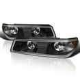 thumbnail image 1 of Spec-D Tuning Black Housing Clear Lens Bumper Corner Lights Compatible with 2004-2012 Chevy Colorado GMC Canyon L+R Pair Assembly, 1 of 7