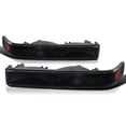 thumbnail image 1 of Spec-D Tuning Black Housing Clear Lens Bumper Lights Compatible with 1998-2004 Chevy S10 Blazer GMC Sonoma L+R Pair Assembly, 1 of 7