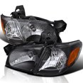 thumbnail image 1 of Spec-D Tuning Black Housing Clear Lens Headlights + Corner Lights Compatible with 1997-2005 Chevy Venture, Oldsmobile Silhouette, Pontiac Montana Trans Sport, L+R Pair Head Light Lamp Assembly, 1 of 6