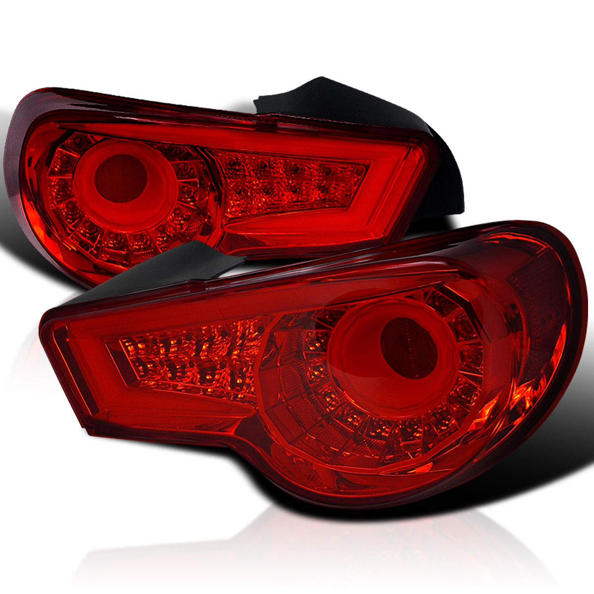 SpecD Tuning Black Housing Clear Lens Red Sequential LED Bar Tail