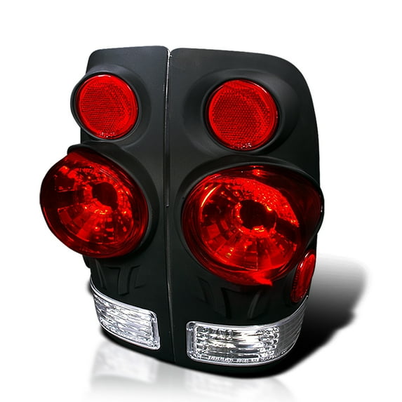 Spec-D Tuning Black Tail Lights Lamps Compatible with 1997-2003 Ford F-150, 1997-1999 Ford F-250 Light Duty, 1999-2004 Ford F-250/F-350 Super Duty, Left + Right Pair Assembly