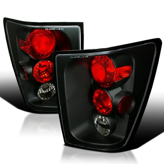 Spec-D Tuning Black Housing Clear Lens Tail Lights Compatible with 2005-2006 Jeep Grand Cherokee, Left + Right Pair Assembly
