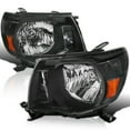 thumbnail image 1 of Spec-D Tuning Black Housing Headlights Compatible with 2005-2011 Toyota Tacoma L+R Pair Head Light Lamp Assembly, 1 of 6