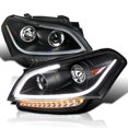 thumbnail image 1 of Spec-D Tuning Black LED Bar Projector Headlights Compatible with 2010-2011 Kia Soul, Left + Right Pair Headlamps Assembly, 1 of 5