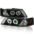 thumbnail image 1 of Spec-D Tuning Black LED Projector Headlights Compatible with 1995-1999 Nissan Sentra, 1995-1999 Nissan 200SX, Left + Right Pair Headlamps Assembly, 1 of 5