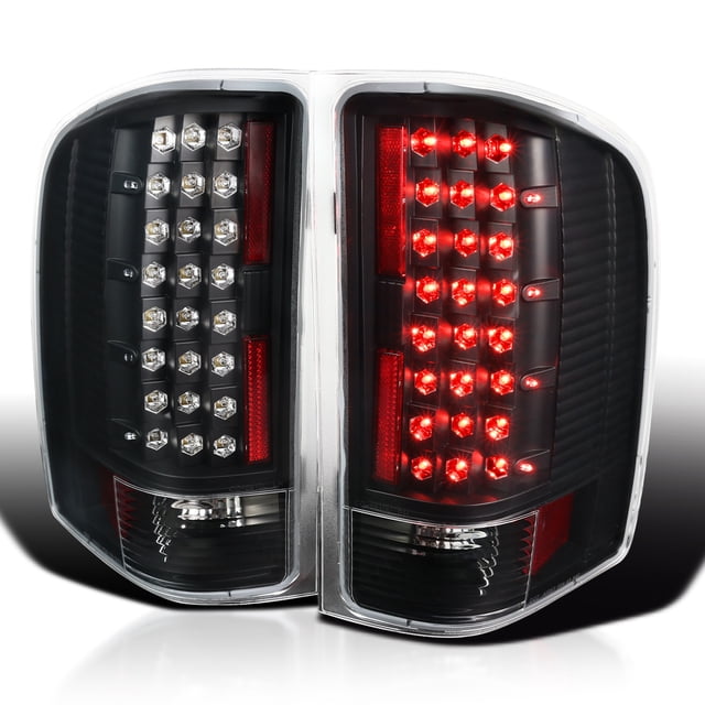 Spec-D Tuning Black LED Tail Lights Compatible with 2007-2013 Chevy ...
