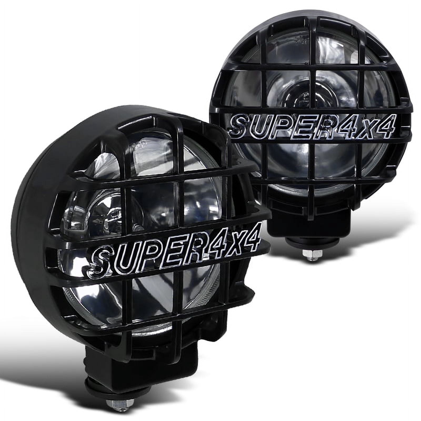 SpecD Tuning Black Metal 6" 4X4 Off Road Fog Driving Lights W/H3 6000K