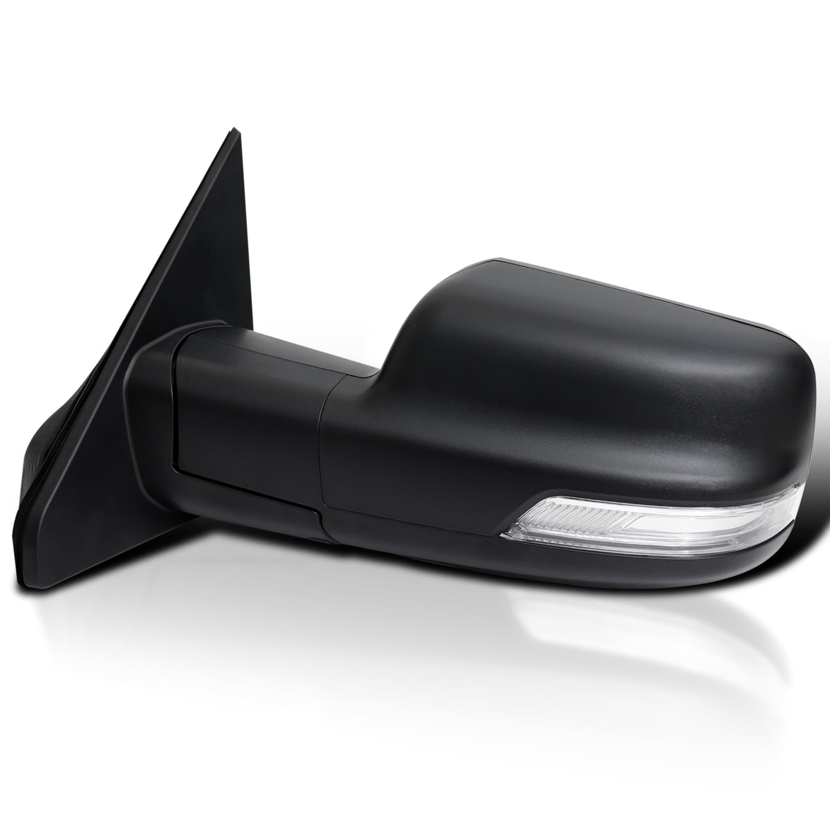 Spec-D Tuning Black Power Fold Heated + LED Signal + Blind Spot Monitor Left Driver Side Mirror Compatible with 2019-2024 Ram 1500, Left + Right Pair