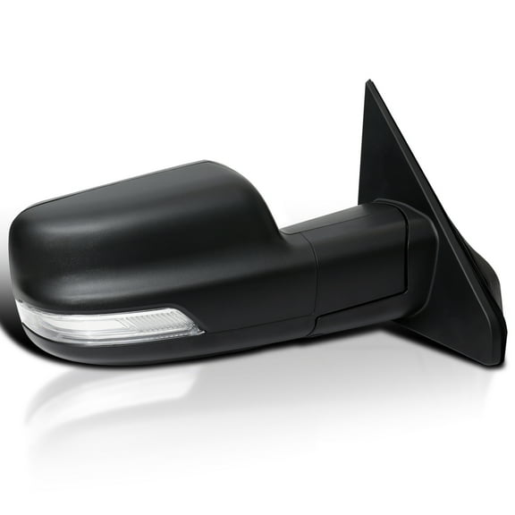 Spec-D Tuning Black Power Heated + LED Signal + Blind Spot Monitor BSM Right Passenger Side Mirror Compatible with 2019-2024 Ram 1500