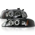 thumbnail image 1 of Spec-D Tuning Black Projector Headlights Compatible with 2000-2003 Nissan Sentra, Left + Right Pair Headlamps Assembly, 1 of 5