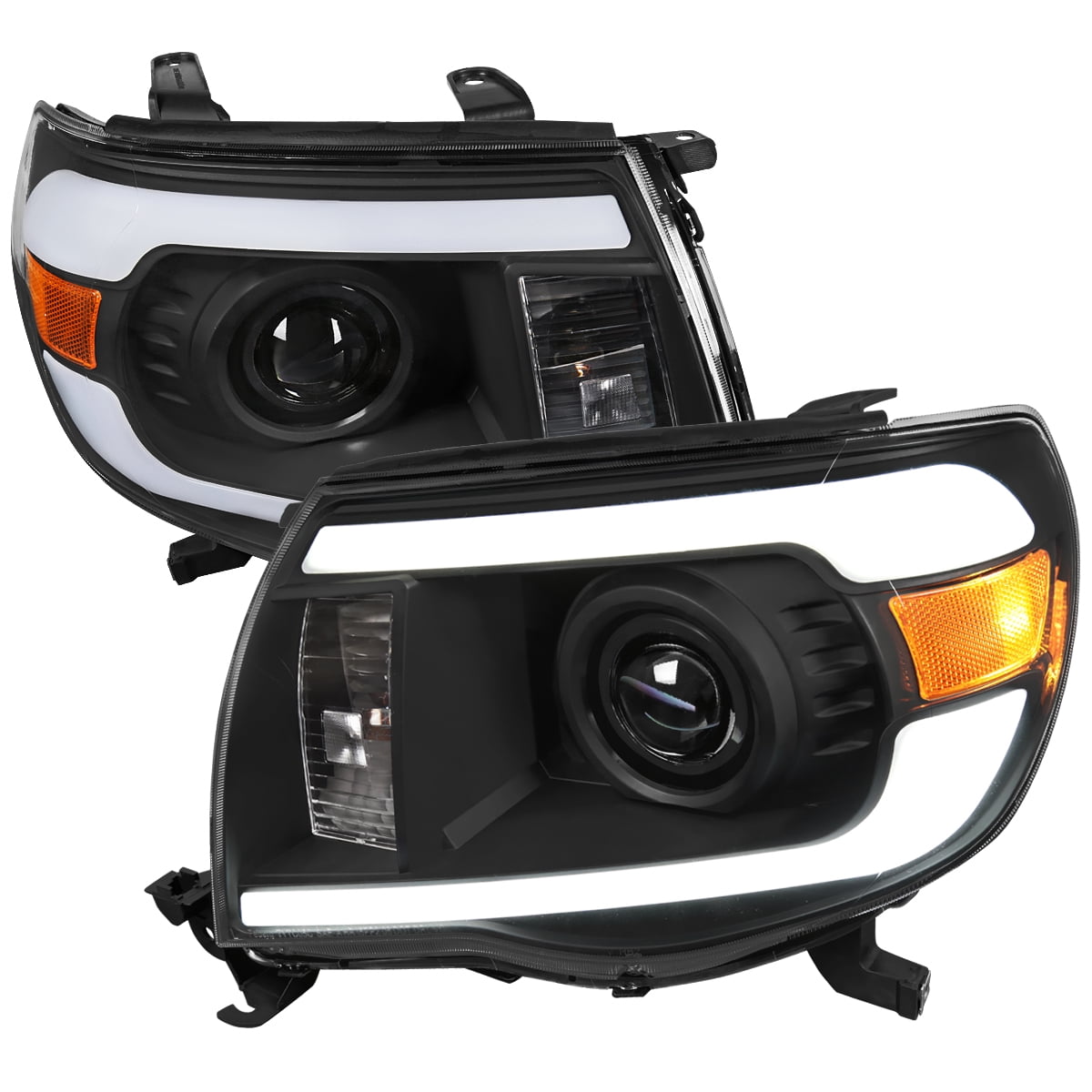 LQI LED Tube Projector Headlights Headlamps W/o Bulbs - Foto 7