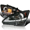 thumbnail image 1 of Spec-D Tuning Black Projector Headlights w/ Sequential LED Signal Compatible with 2006-2010 Lexus IS250 IS350, Left + Right Pair Headlamps Assembly, 1 of 5