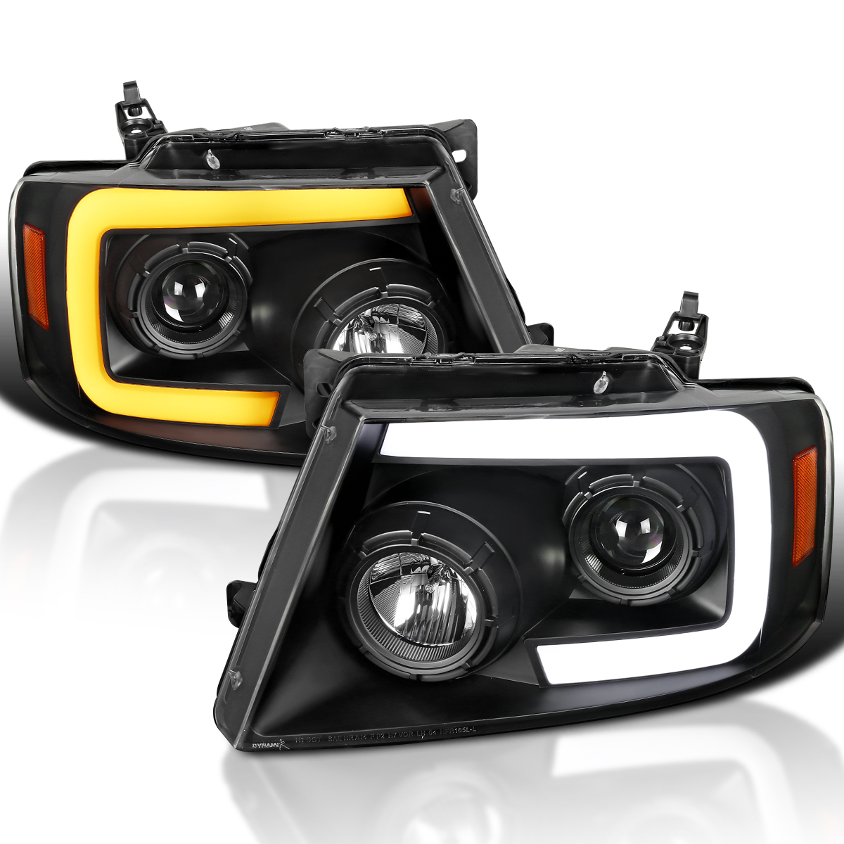 Spec-D Tuning Black Projector Headlights w/ Switchback Sequential
