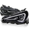 thumbnail image 1 of Spec-D Tuning Black Sequential LED Turn Signal Projector Headlights Compatible with 2013-2016 Scion FR-S with Factory Halogen Headlights, 1 of 8