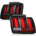 thumbnail image 1 of Spec-D Tuning Black Sequential Tail Lights w/ Red LED Bar Compatible with 1999-2004 Ford Mustang, Left + Right Pair Assembly, 1 of 5