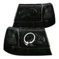thumbnail image 1 of Spec-D Tuning Black Smoke Halo Projector Headlights+Corner Signal Lights Compatible with Ford Ranger 1998-2000 L+R Pair Assembly, 1 of 7