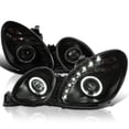 thumbnail image 1 of Spec-D Tuning Black Smoke LED Halo Ring Projector Headlights Compatible with 1998-2005 Lexus GS300 1998-2000 Lexus GS400 2001-2005 Lexus GS430, Left + Right Pair Headlamps Assembly, 1 of 7