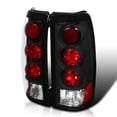 thumbnail image 1 of Spec-D Tuning Black Tail Lights Compatible with 1999-2002 Chevy Silverado 1500/1500HD/2500/2500HD/3500 Sierra Models, Left + Right Pair Assembly, 1 of 7