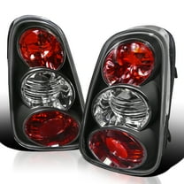 Spec-D Tuning Black Tail Lights Compatible with 2002-2004 Mini Cooper, Left   Right Pair Assembly