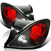 Spec-D Tuning Black Tail Lights Compatible with 2005-2010 Pontiac G6 2Dr Coupe, Left Right Pair Assembly