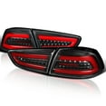 thumbnail image 1 of Spec-D Tuning Black Tail Lights w/ Red LED Bar Compatible with 2008-2017 Mitsubishi Lancer, 2008-2015 Mitsubishi Lancer Evolution, Left + Right Pair Assembly, 1 of 7