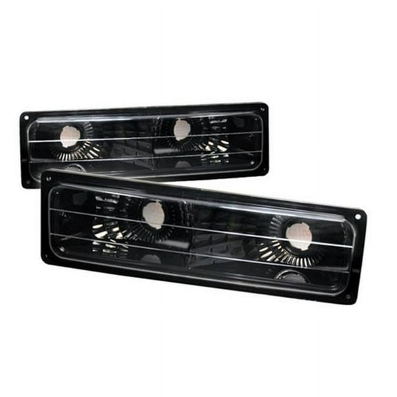 Spec-D Tuning  Bumper Lights for 88 to 98 Chevrolet C10 - Black - 6 x 10 x 18 in.