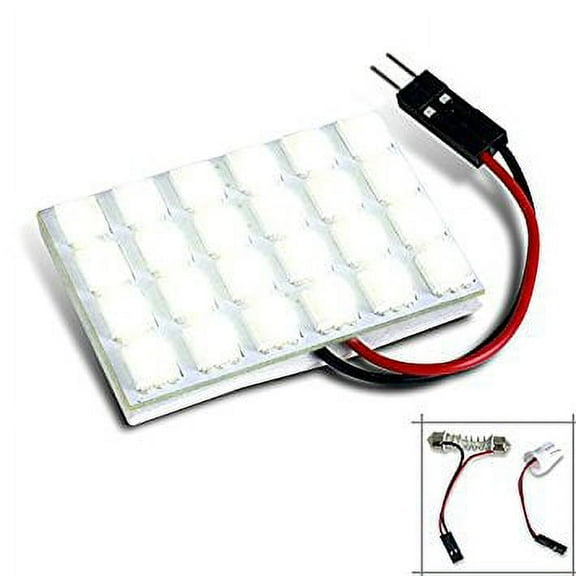 Spec-D Tuning CLD-L23D-24 1PC T10 24 SMD LED Power Bright White Panel Dome Light 12V Map Lamp