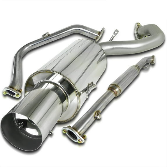Spec-D Tuning Catback Exhaust Muffler Compatible with Mitsubishi Eclipse Rs Gs 2.0L Non-Turbo 1995-1999