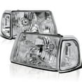 thumbnail image 1 of Spec-D Tuning Chrome Crystal Headlights + Corner Lights Turn Signal Lights Compatible with 2001-2011 Ford Ranger L+R Pair Assembly, 1 of 7