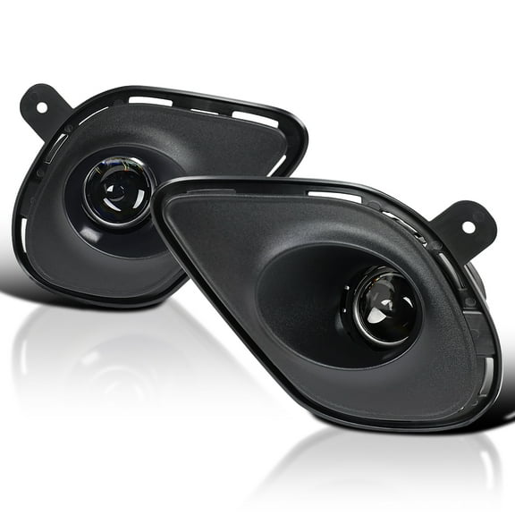 Spec-D Tuning Chrome Fog Lights + H11 Bulbs Compatible with 2015-2020 Dodge Charger, L+R Pair Assembly