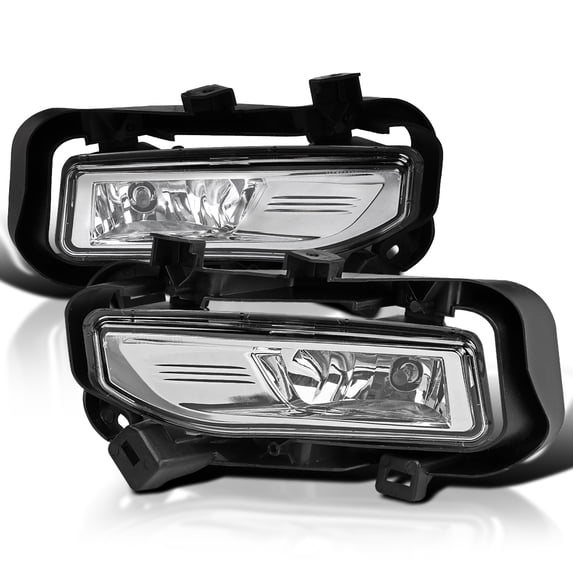 Spec-D Tuning Chrome Fog Lights + H8 Bulbs + Switch Compatible with 2018-2019 Nissan Kicks, L+R Pair Assembly