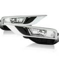 thumbnail image 1 of Spec-D Tuning Chrome Fog Lights + Switch Compatible with 2015-2016 Honda CR-V, L+R Pair Assembly, 1 of 7