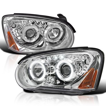 For 2008-2011 Subaru Impreza OE Style Projector Headlights - Chrome Housing, Clear Lens (Pair)