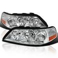 thumbnail image 1 of Spec-D Tuning Chrome Headlights Compatible with 2005-2011 Lincoln Town Car L+R Pair Head Light Lamp Assembly, 1 of 6