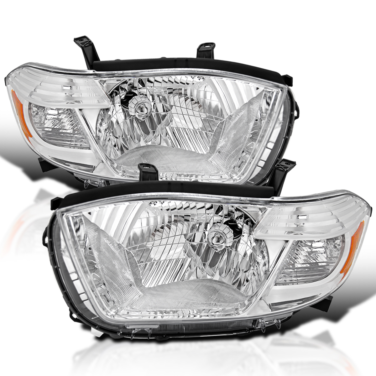 Spec-D Tuning Chrome Headlights Compatible with 2008-2010 Toyota ...