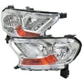 thumbnail image 1 of Spec-D Tuning Chrome Headlights Compatible with 2019-2022 Ford Ranger XL/XLT, Left + Right Pair Headlamps Assembly, 1 of 6