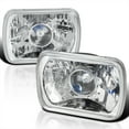 thumbnail image 1 of Spec-D Tuning Chrome Headlights Compatible with Most Vehicles Equipped with 7"X6" Headlights, Left + Right Pair Headlamps Assembly, 1 of 7
