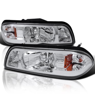 Spec-D Tuning Clear Corner Lights For 1994-1998 Chevy C/K Pickup – Chrome Housing, DOT Compliant