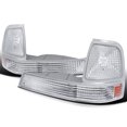 thumbnail image 1 of Spec-D Tuning Chrome Housing Clear Lens Bumper Corner Lights Compatible with 1998-2000 Ford Ranger L+R Pair Assembly, 1 of 7