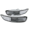 thumbnail image 1 of Spec-D Tuning Chrome Housing Clear Lens Bumper Lights Compatible with Toyota Corolla 1993-1997 L+R Pair Assembly, 1 of 7