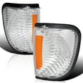 thumbnail image 1 of Spec-D Tuning Chrome Housing Clear Lens Corner Lights Compatible with 1992-2006 Ford Econoline Van E150 E250 L+R Pair Assembly, 1 of 7