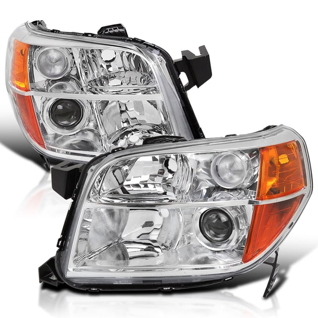 KEEKPO Chrome Housing Headlight Assembly – Pair For 2006-2008 Subaru Forester, DOT/SAE